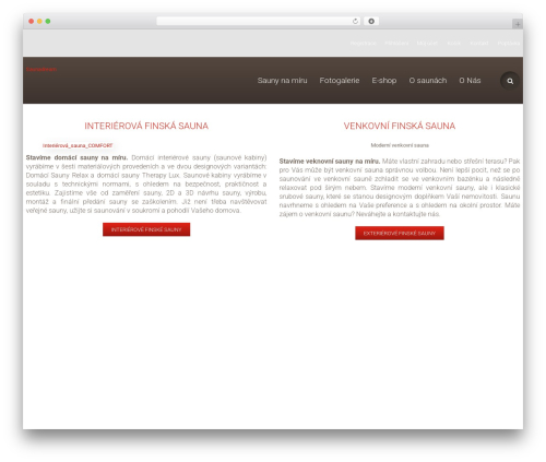 cherry theme WordPress - saunadream.cz