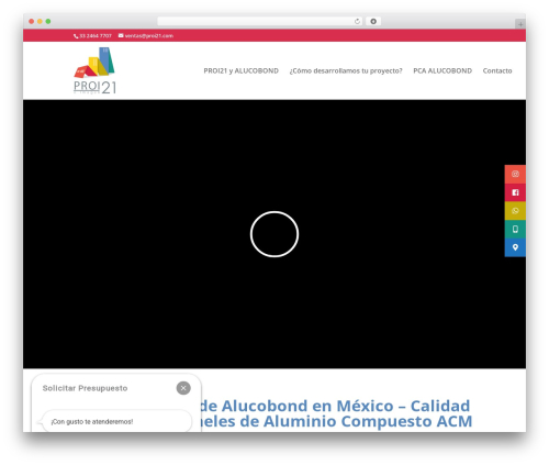 Divi WordPress theme - alucobondenmexico.com.mx