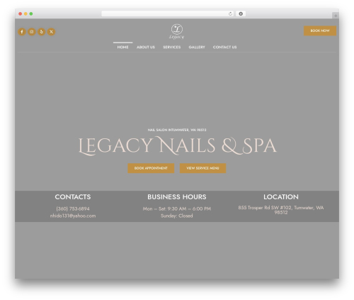 Mac menu WordPress plugin - legacynailsspawa.com