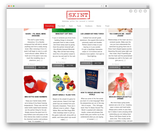 iPin theme WordPress - skintgifts.com