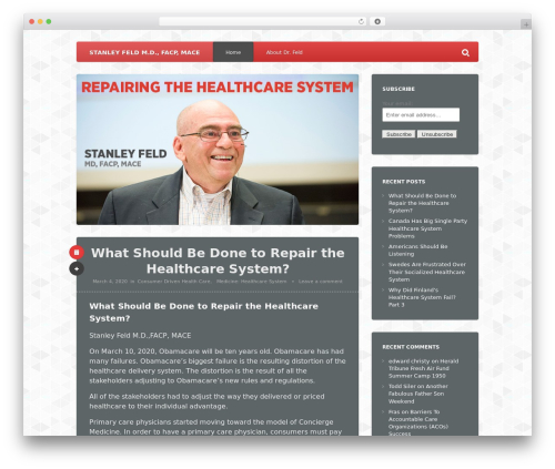 Persona Theme WordPress theme - stanfeld.com