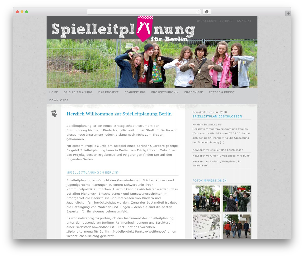 Versatility Lite theme WordPress - spielleitplanung-berlin.de