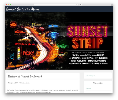 Wave theme WordPress - sunsetstripthemovie.com
