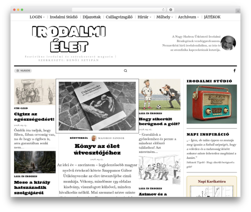 WordPress theme Fox - irodalmielet.hu