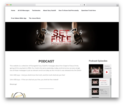 WordPress theme Podcaster SecondLine - set-free.com WordPress theme Podcaster SecondLine - set-free.com