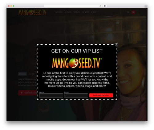 Live streaming WordPress plugin - mangoseed.tv