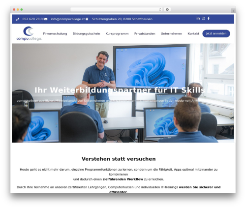 Compucollege WordPress theme - compicollege.ch