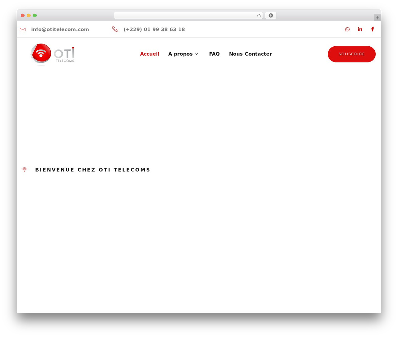 Hello Elementor WordPress theme - otitelecom.com
