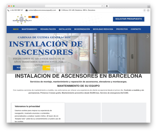 The7 WordPress theme - ascensoreseuropquality.com
