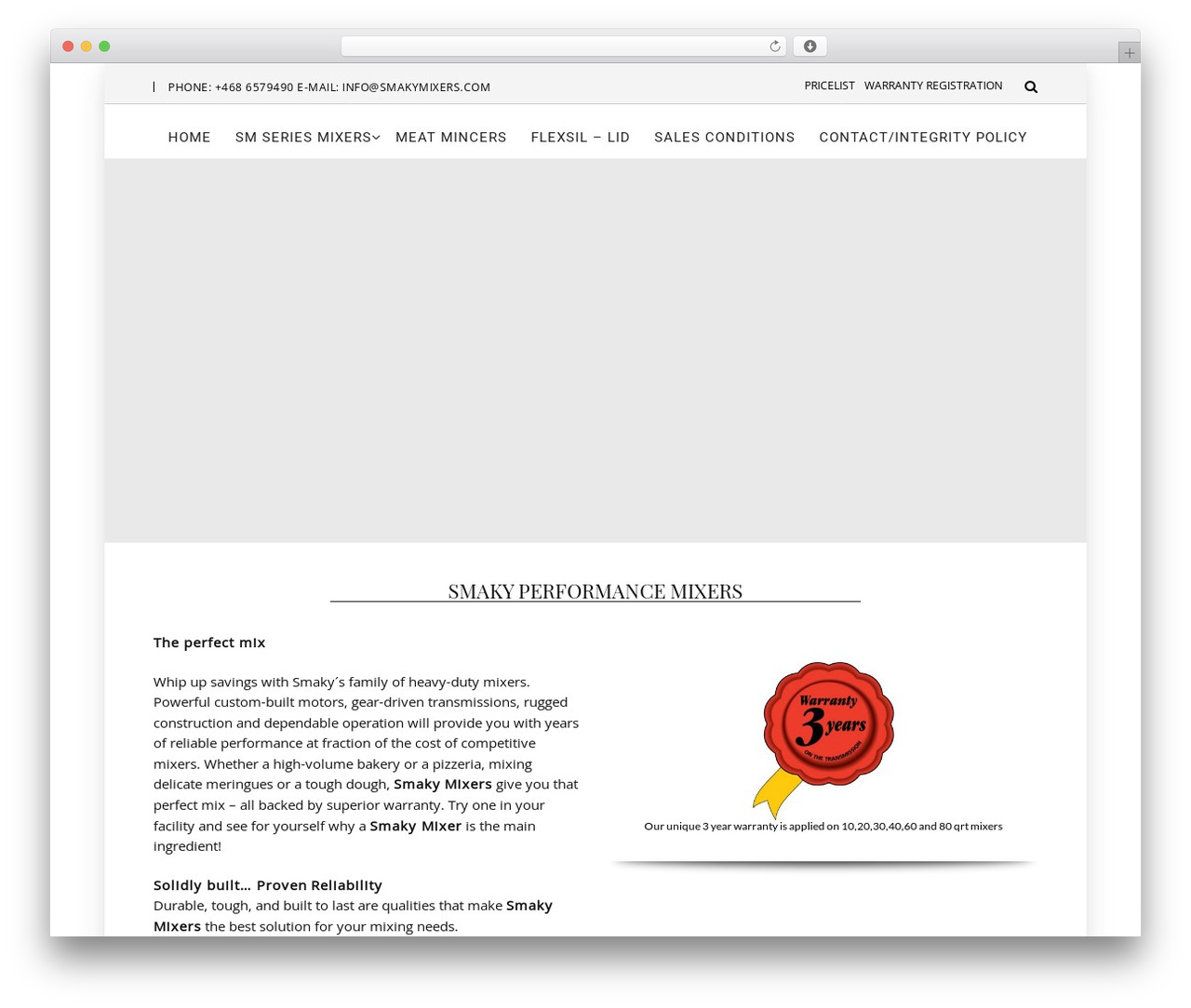 Theme WordPress AZ - smakymixers.com