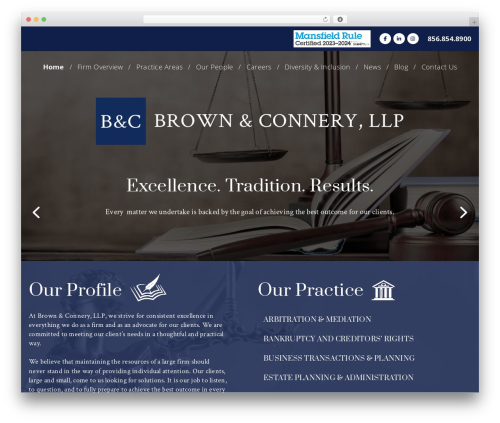 WordPress theme Brown & Connery - brownconnery.com