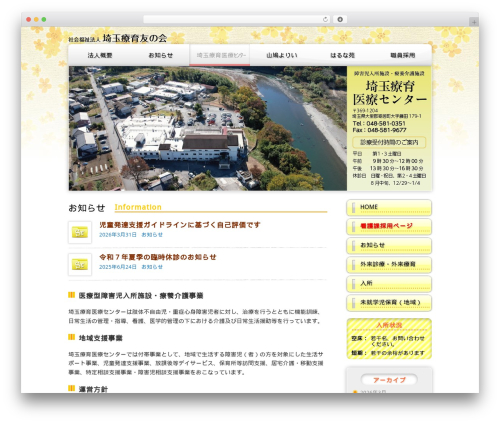 WordPress theme 埼玉療育友の会 - saitama-ryouikuen.net