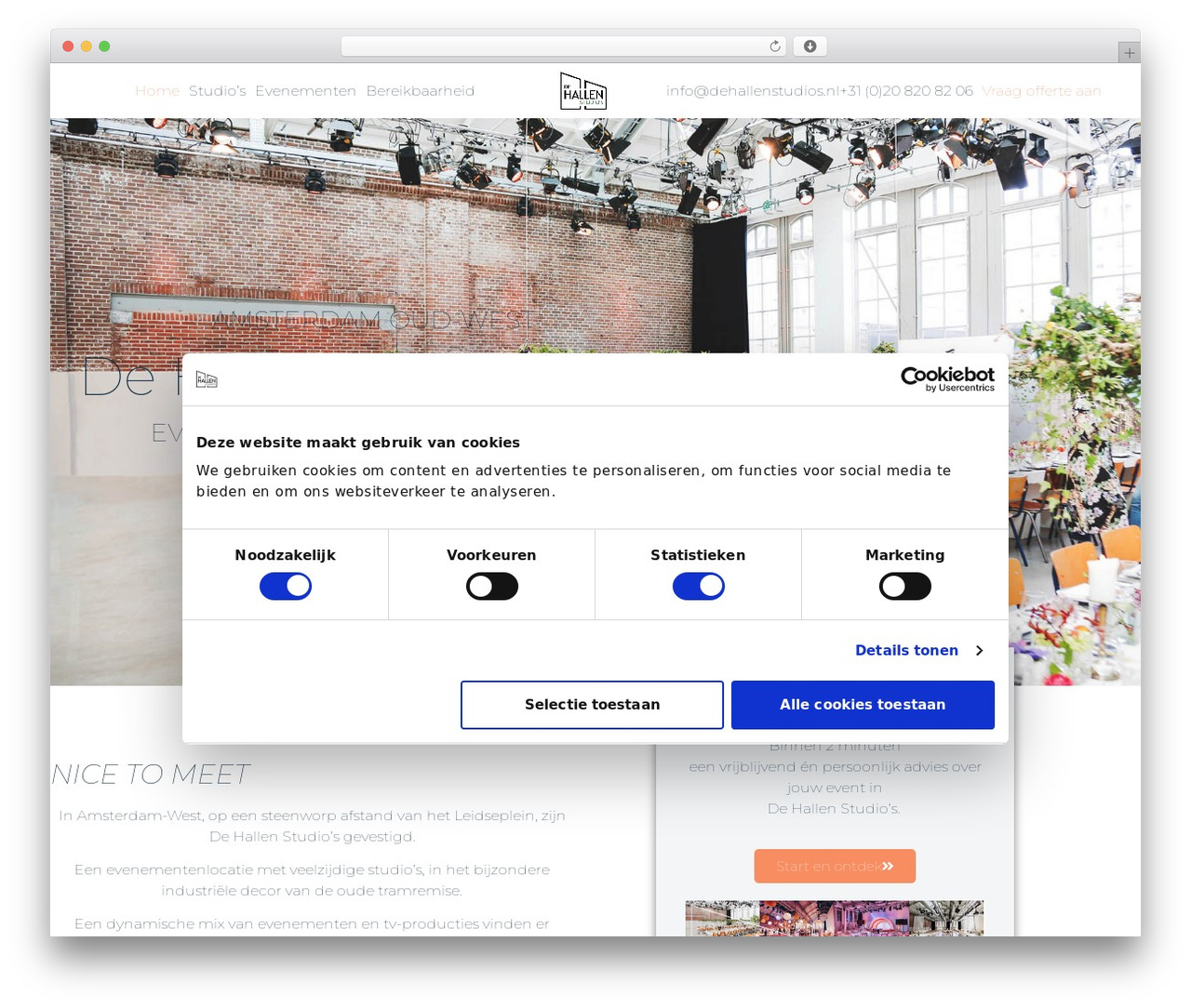 WordPress theme Hello Elementor - hallenstudios.nl
