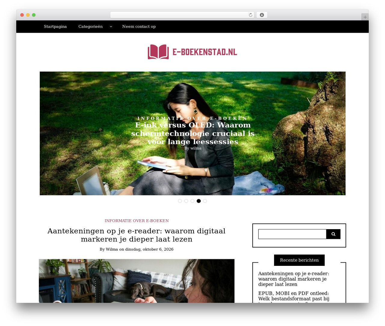 Writee free WordPress theme - e-boekenstad.nl Writee free WordPress theme - e-boekenstad.nl
