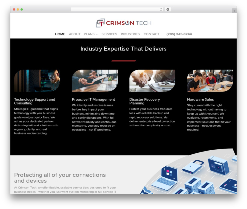 Create WordPress theme - crimson.tech