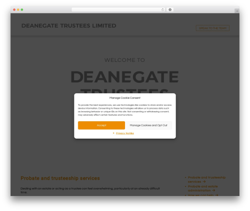 Deanegate Theme WordPress theme - deanegatetrustees.co.uk