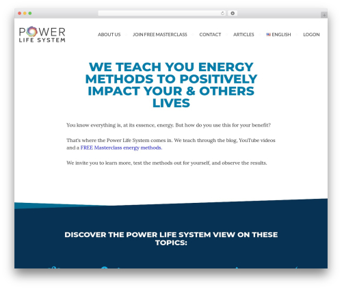 Ink WordPress theme - powerlifesystem.com