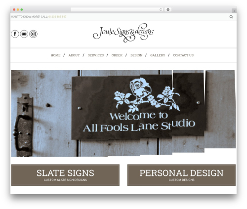 Munditia WordPress theme - slate-signs.co.uk