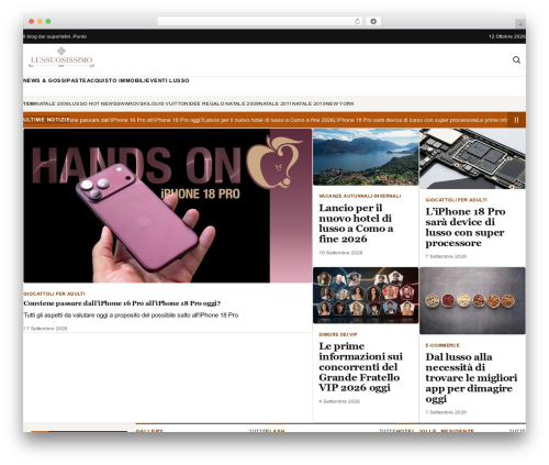 MXDesign Network WordPress website theme - lussuosissimo.com