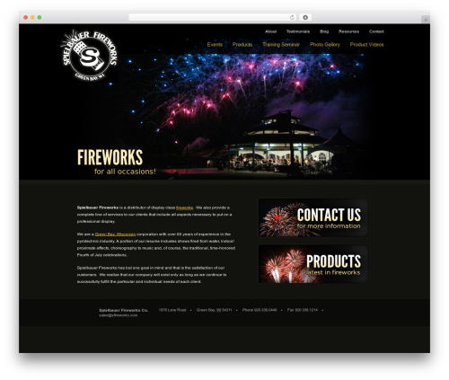Spielbauer theme WordPress - sfireworks.com