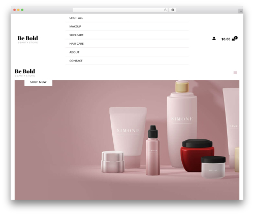 Astra sites server WordPress plugin - websitedemos.net/be-bold-beauty-store-04