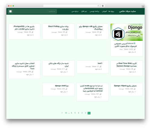 WordPress theme exs - milad-hatami.ir