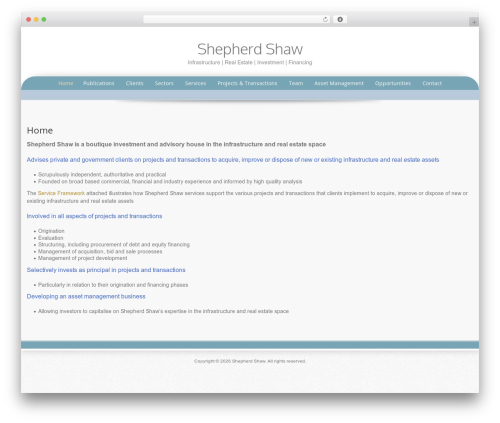 WordPress theme Preference Lite - shepherdshaw.com.au