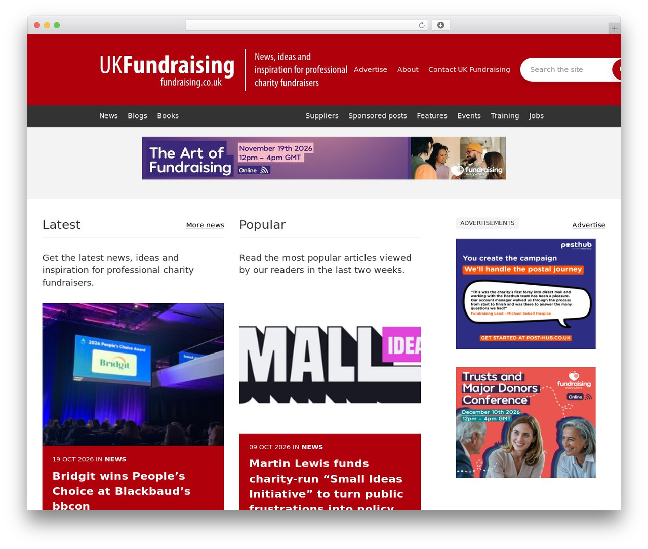 WordPress theme UK Fundraising - fundraising.co.uk