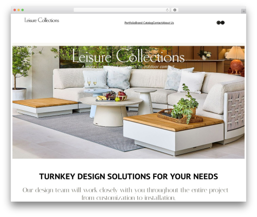 WordPress website theme ORIEL - leisurecollections.com