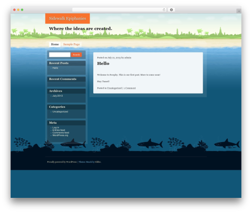 Beach WordPress theme - swephy.com