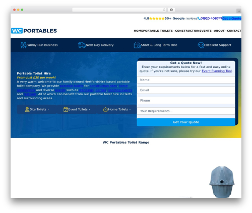 Blockable premium WordPress theme - wcportables.co.uk