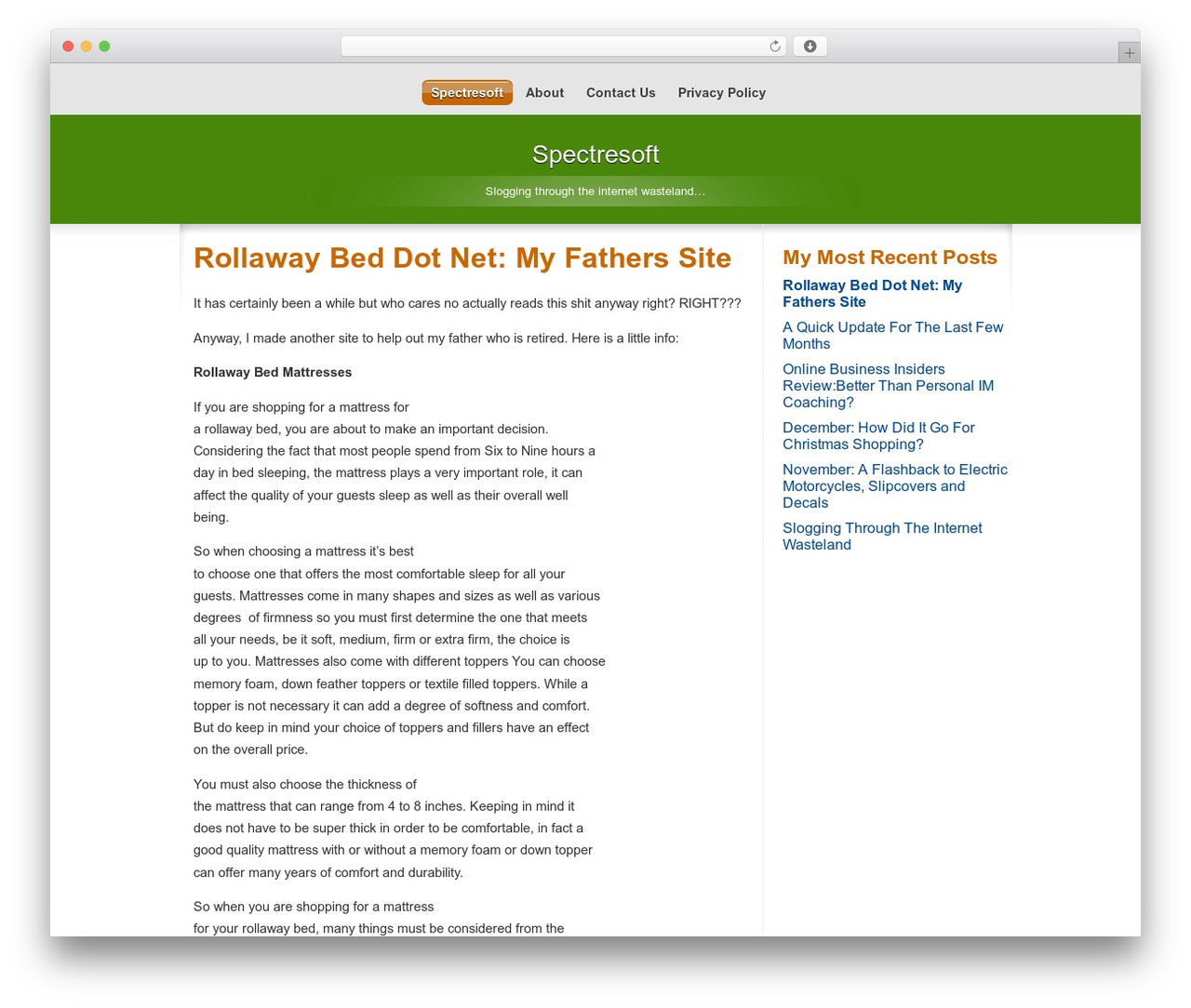 ClickBump WordPress theme design - spectresoft.net