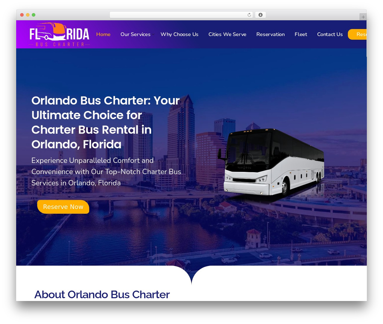 Deep theme WordPress - orlandobuscharter.com