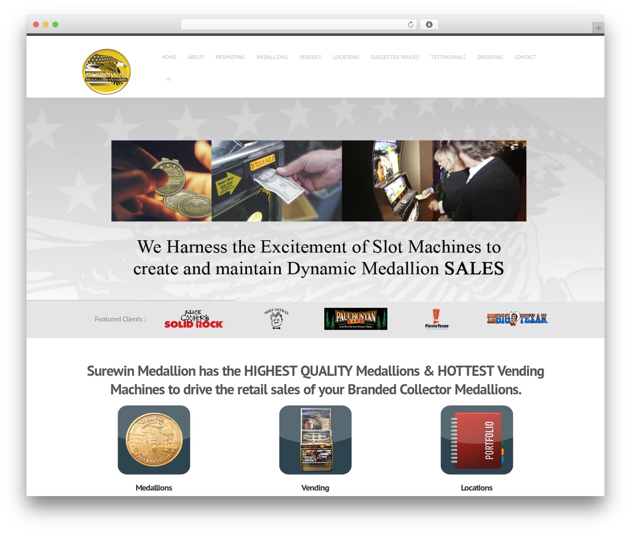 Hyperion theme WordPress - surewinmedallion.com