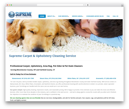 Supreme theme WordPress - supremecarpetcleaner.com