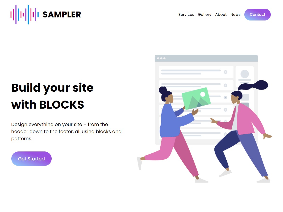 Theme WordPress Sampler by UXL Themes