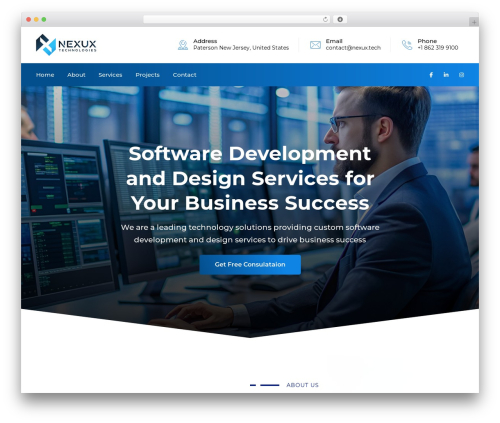 Theme WordPress Braintech - nexux.tech