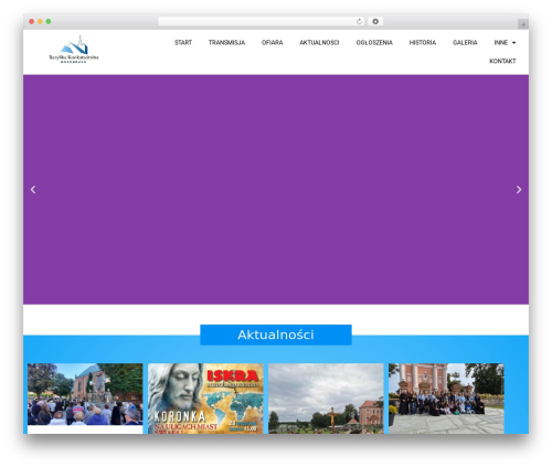 Theme WordPress OceanWP - bazylika.kolobrzeg.pl