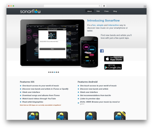 WordPress theme Boxit - sonarflow.com