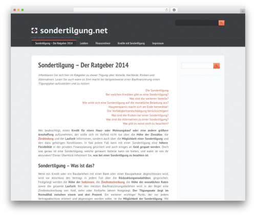 WordPress theme Modern Multipurpose - sondertilgung.net