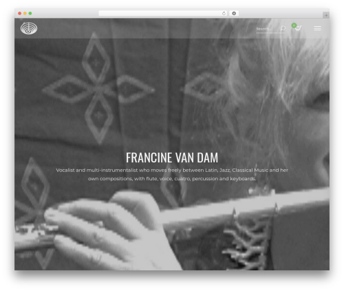 WordPress theme Speaker - francinevandam.com