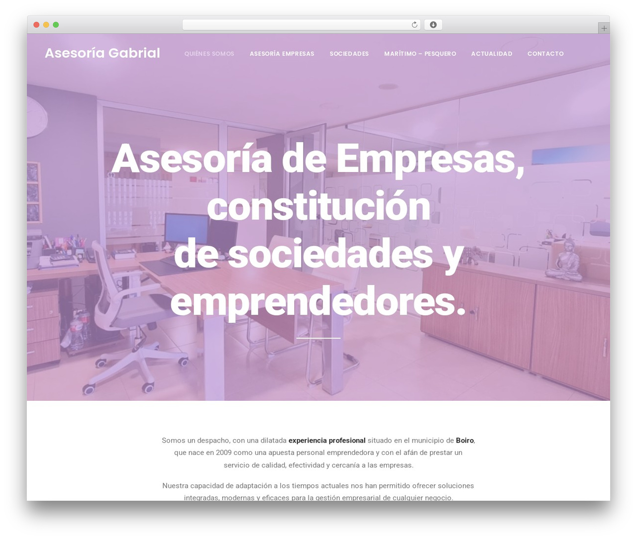 WordPress theme Uncode - asesoriagabrial.com