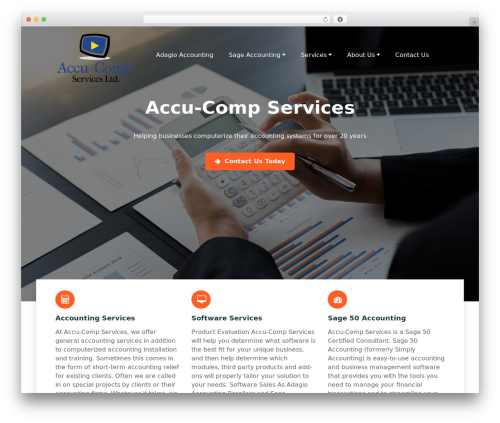 WordPress website theme Accounting Techup - accu-comp.com
