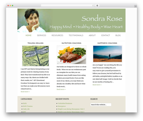 WordPress website theme Dynamik - sondrarose.com
