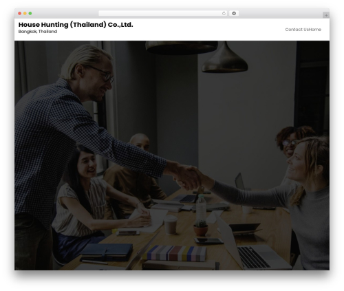 Corporate Techup WordPress theme - househuntingthailand.com