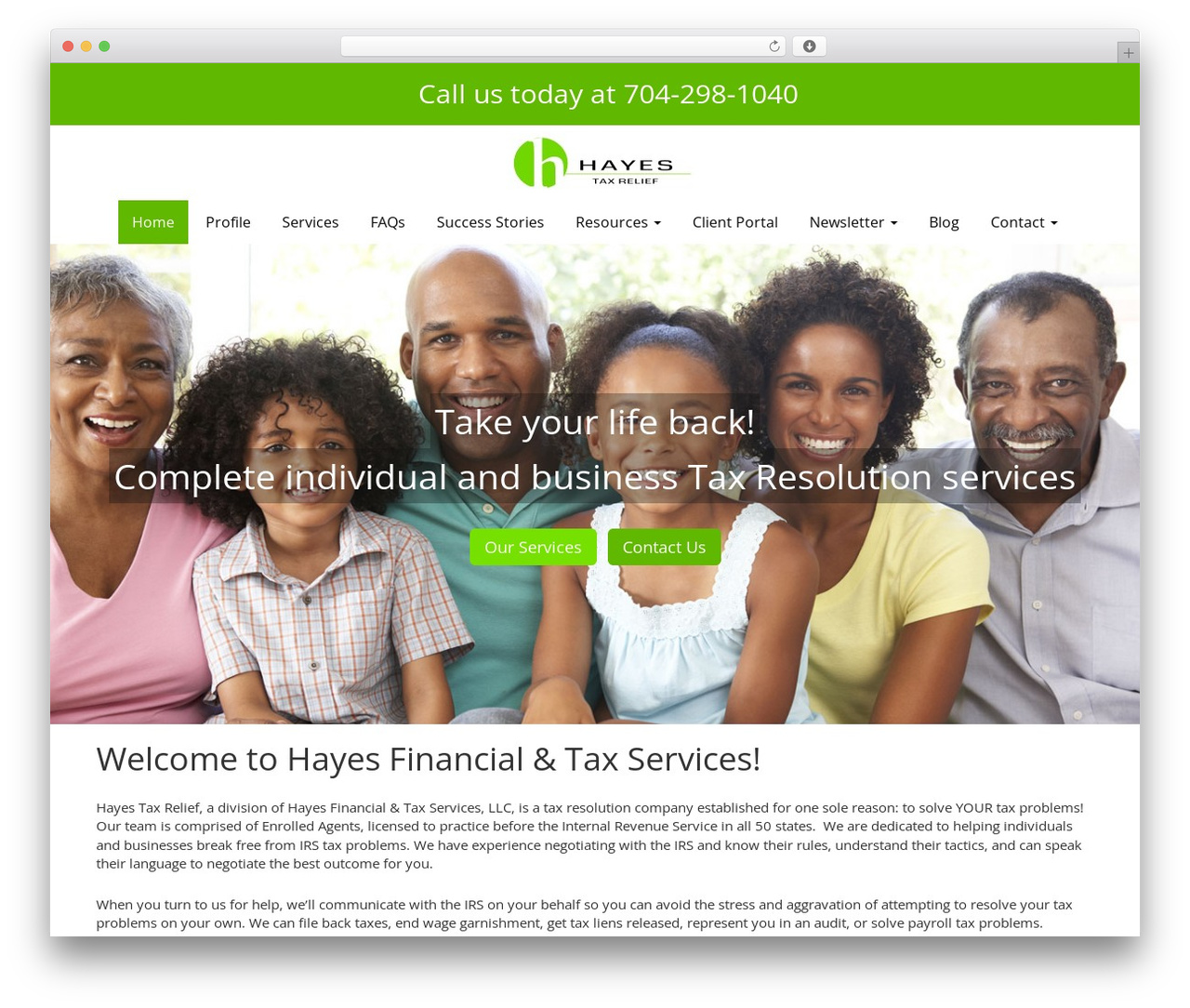 Customized4 theme WordPress - hayesfinancialservice.com