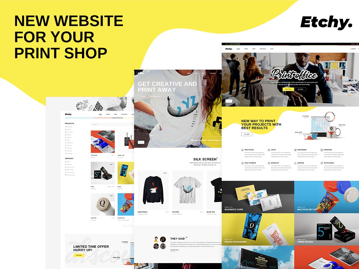 Etchy WordPress shop theme