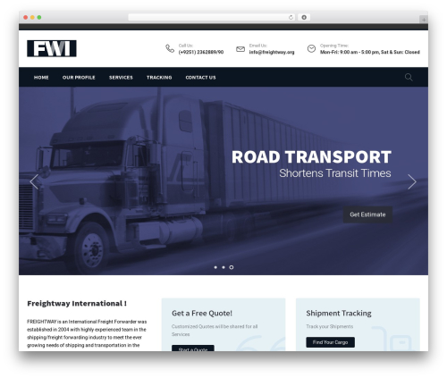 Expeditor WordPress theme - freightway.org