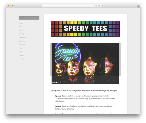 Hum WordPress theme - speedytees.com
