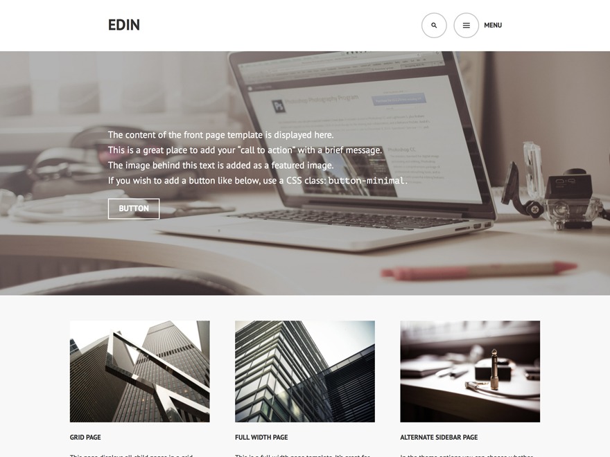 SYMED WordPress template for business